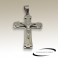 Pendentif croix christ acier SPE039