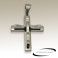 Pendentif croix chrétienne acier SPE049