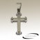 Pendentif croix chrétienne acier SPE101