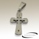 Pendentif croix chrétienne acier SPE118